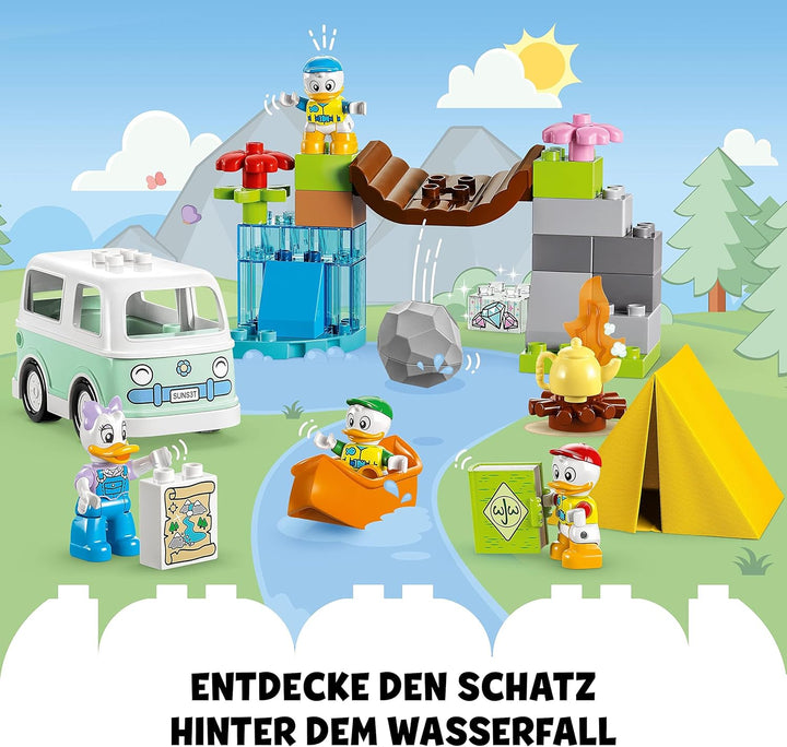 LEGO 10997 DUPLO Disney Mickey and Friends Camping-Abenteuer Set mit Wohnmobil, Kanu und Daisy Duck