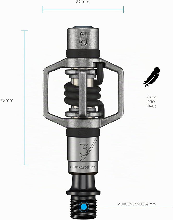 Crankbrothers Laufradsatz Egg Beater 3 Pedale BLAU BLAU, BLAU BLAU