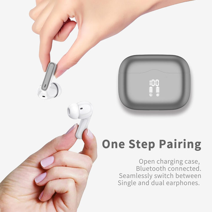 xinwld Bluetooth Kopfhörer, Noise Cancelling, Kopfhörer Kabellos Bluetooth 5.3 In Ear Kopfhörer mit