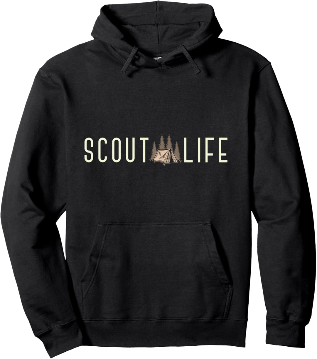 Pfadfinder Wald Berg Camper Abenteuer Natur Pullover Hoodie