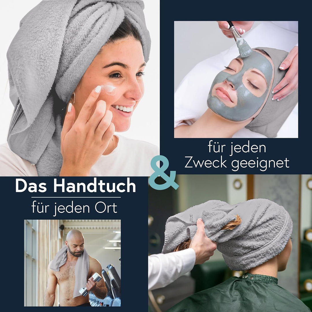 Moon 5er Pack Microfaser, Friseur, Handtücher, Salonhandtücher, ca. 50x90 cm von Floringo mit saugst