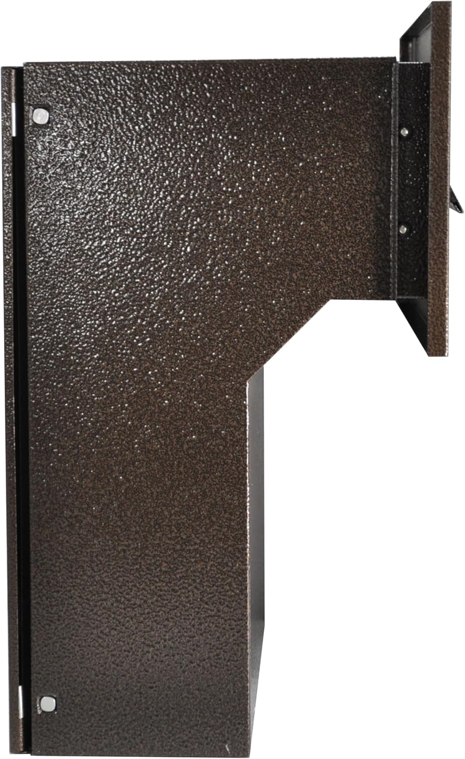 Mauerdurchwurf Briefkasten Braun Bronze Antik Einbaubriefkasten Durchwurfkasten mit regulierbarer Ti