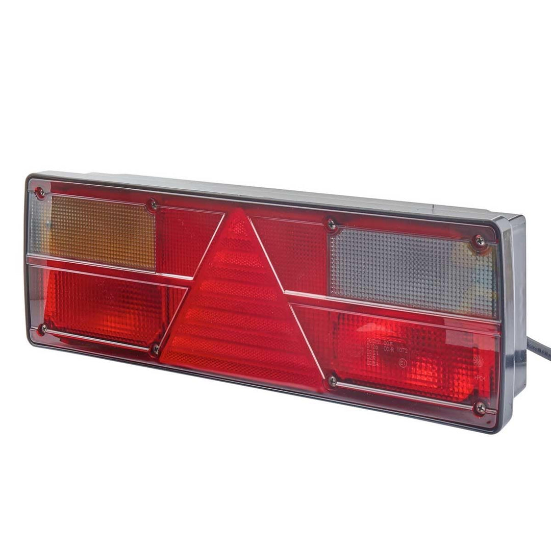 HELLA - Heckleuchte - EasyConn I - Glühlampe - 24V - Anbau/geschraubt - Lichtscheibenfarbe: mehrfarb