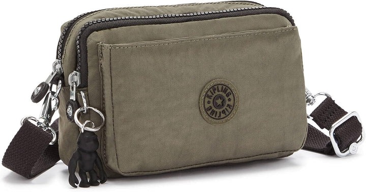 Kipling ABANU Multi Kleine Umhängetasche, die in eine Hüfttasche umgewandelt Werden kann S Grünmoos,