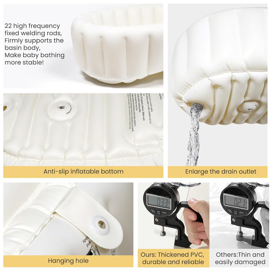 Baby aufblasbare Badewanne, Kleinkind Bad faltbare Baby-Badewanne Reise Unterstützung 0-12 Monate fü