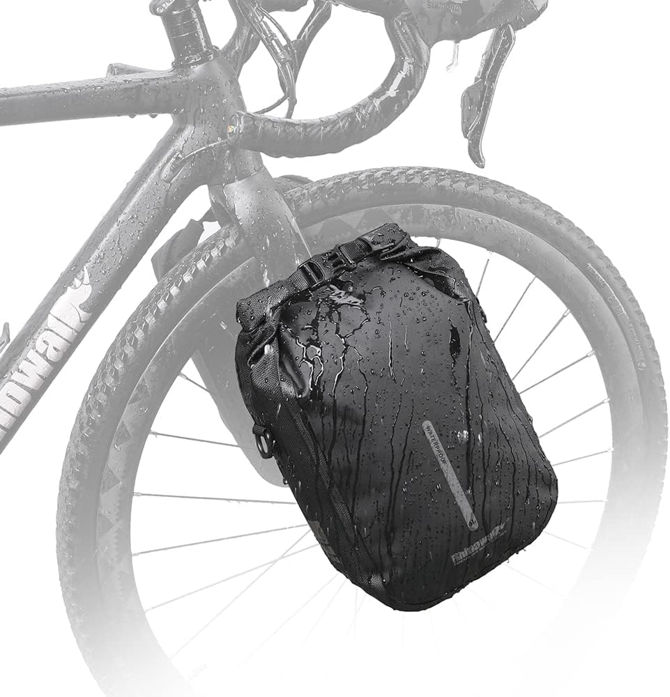 Rhinowalk Fahrrad Gepäckträgertasche Wasserdicht 4/6L Vorne Fahrradtasche für Gepäckträger mit Schul