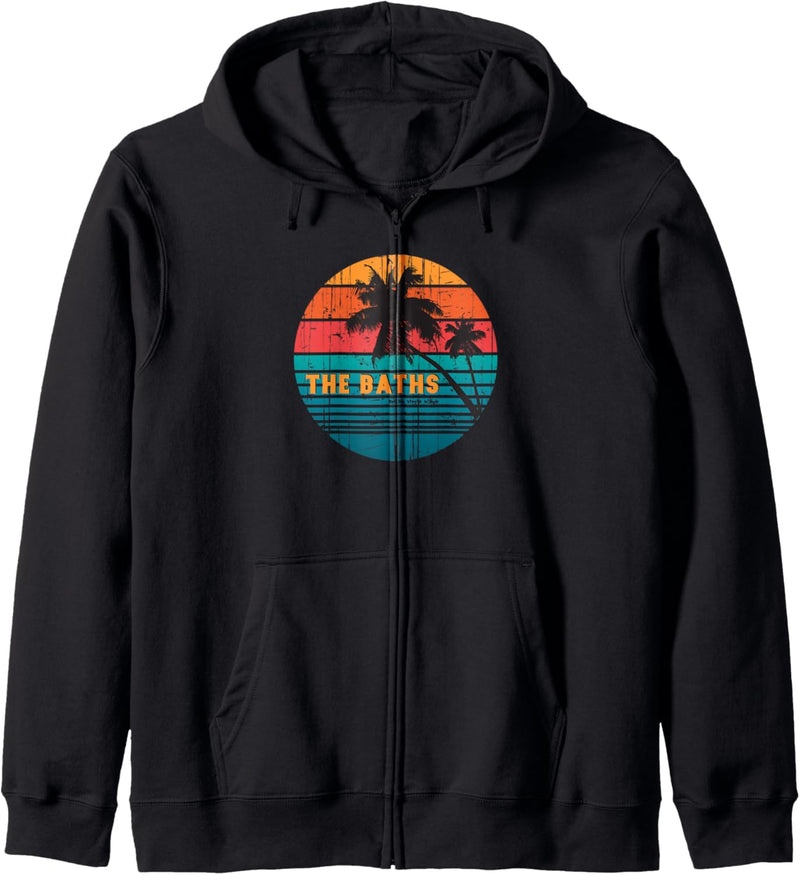 Retro The Baths Islands Urlaub Geschenk Fern-Reisen Kapuzenjacke