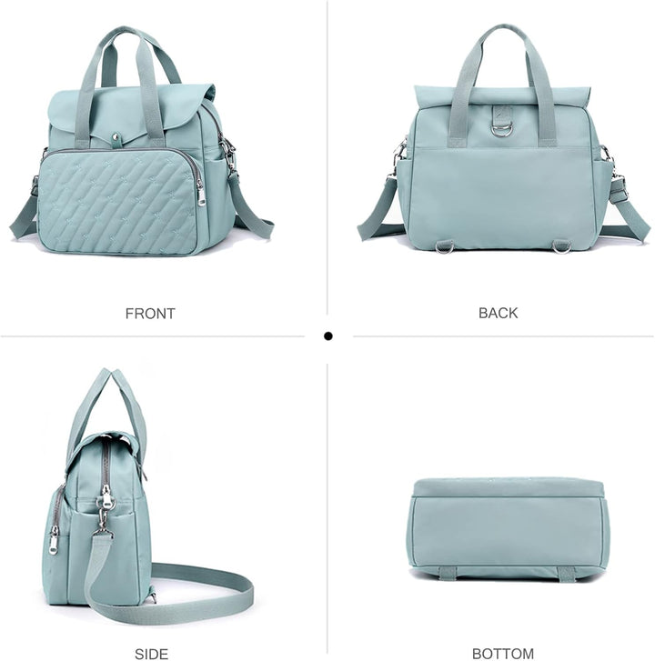 NICOLE & DORIS Damen Schultertasche Gross Handtasche Shopper Multifunktionale Umhängetasche Lässiger