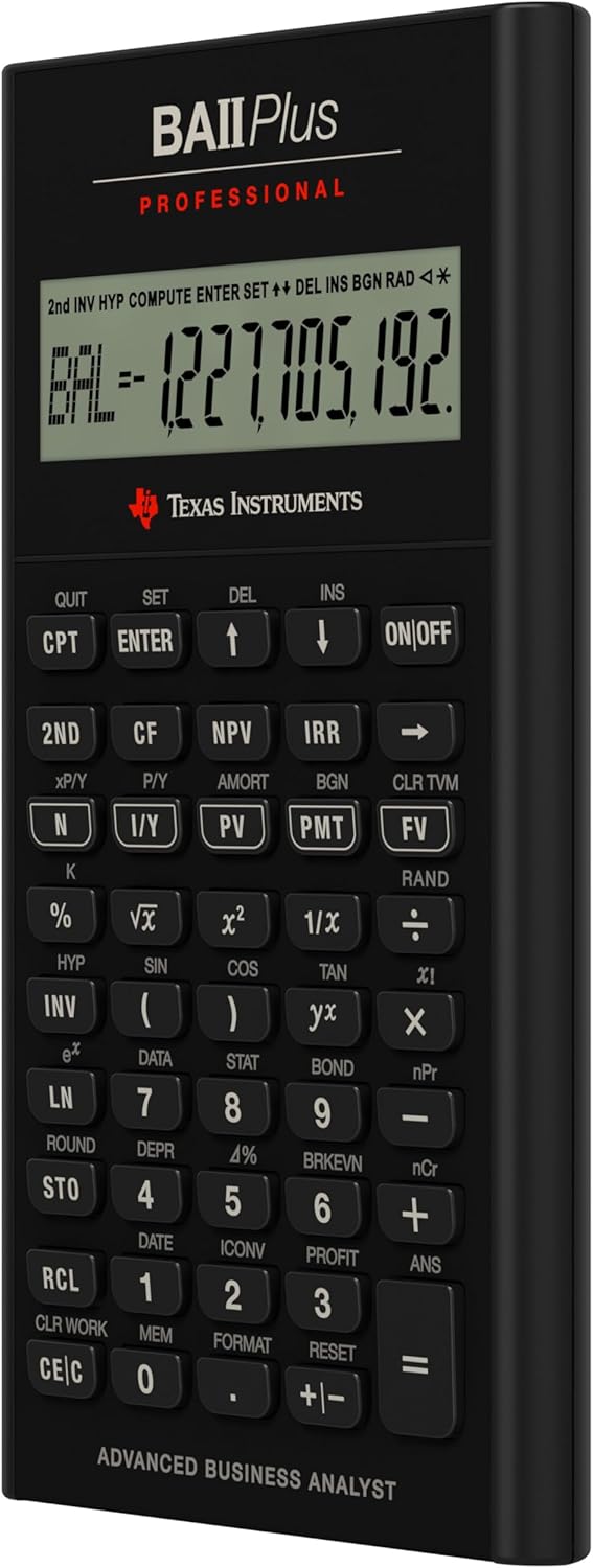 Texas Instruments BA-II PLUS Professional Finanzrechner