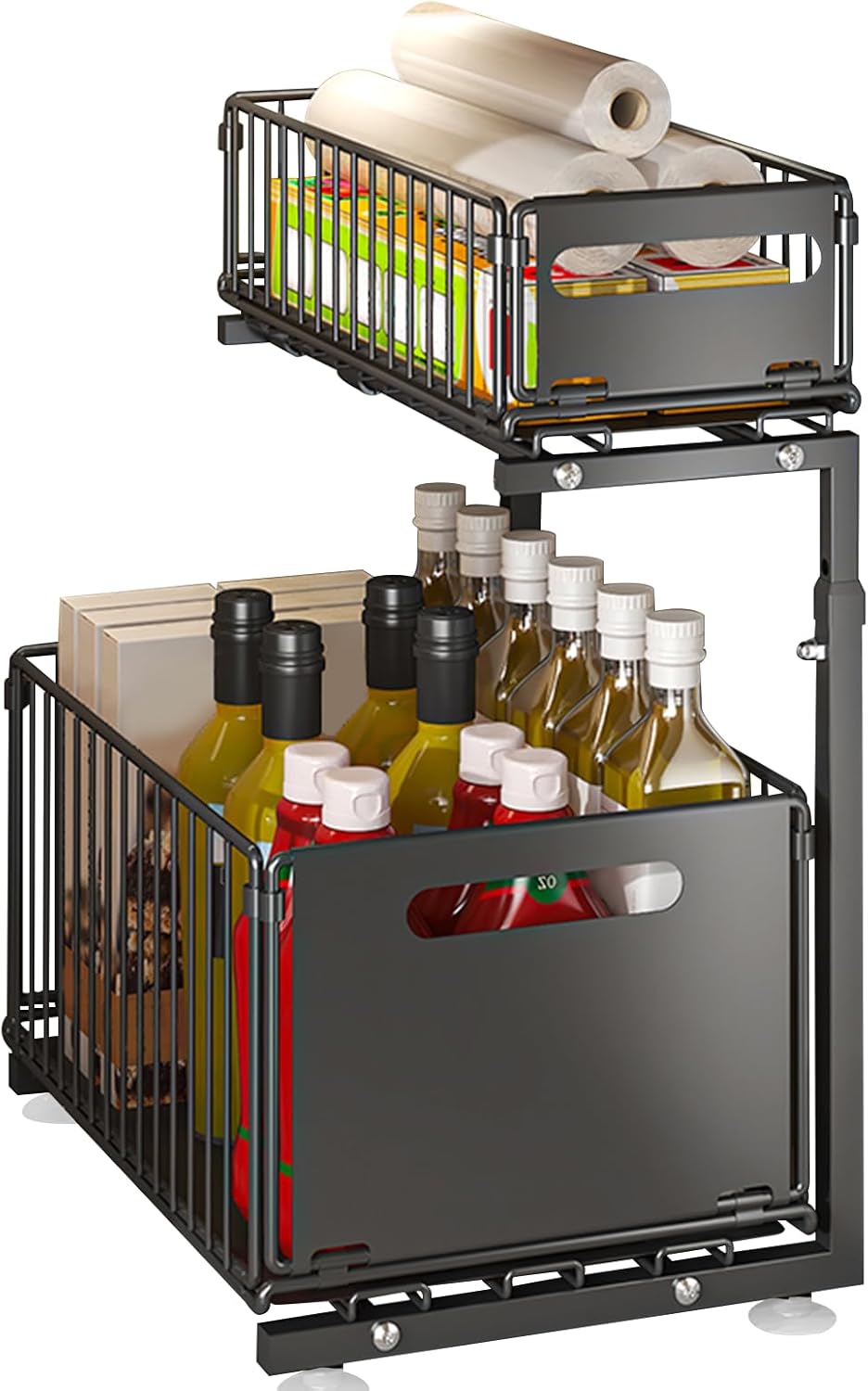 Küchen-Organizer, Regal unter der Spüle, Aufbewahrung für Schrank, Waschbecken, Schubladen, Küche, B