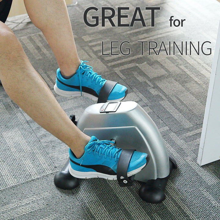 Minibike Heimtrainer Bewegungstrainer Pedaltrainer Trainingsgerät Fitnessgerät mit LCD-Monitor Einst