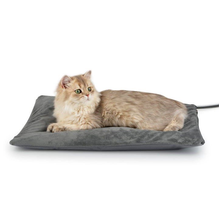 Heizdecke Katze Outdoor, weiches Heizdecke Hund mit Schlauchwickel Kabel, Heizmatte für Katzen und H