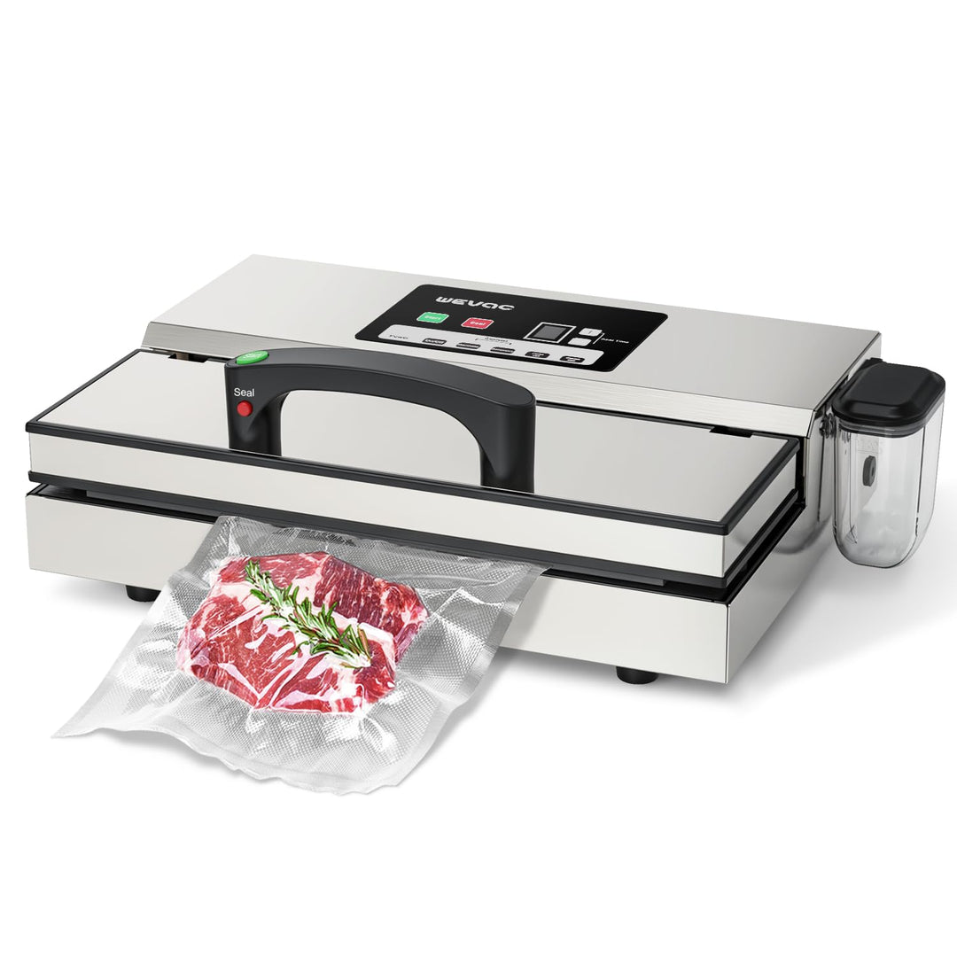 Wevac Vakuumierer Vakuumiergerät, Absaugleistung 16 Liter/Min, 30 cm Schweissnaht, Regulierbare Vaku