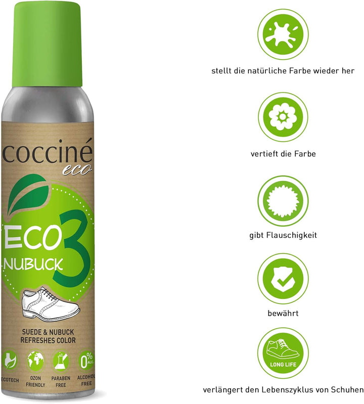 Coccine - Wildleder Pflege + Imprägnierspray Schuhe Set, Nubukleder Pflege, Impregnierungsspray Schu