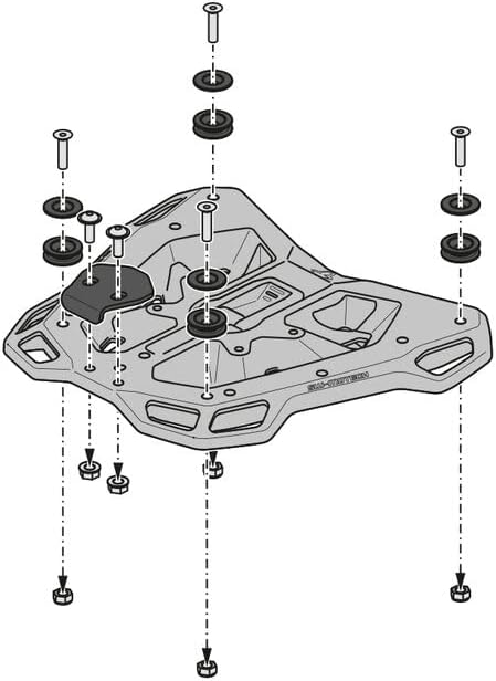 SW-MOTECH Motorrad-Gepäckträger Quick-Lock Street-Rack GPT.04.882.16000/B für KTM, Unisex, Tourer, G