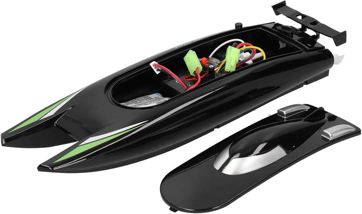 Schutzspielzeug 2,4 G RC Boat, 30 km/h, wiederaufladbar, Hochgeschwindigkeits-Rennboot, Doppelmotor-