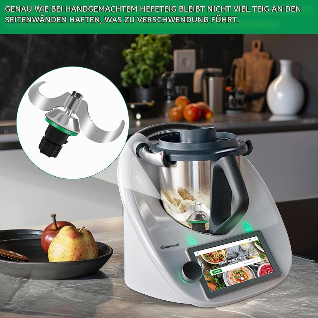 Teigmischmesser für Thermomix TM7 TM6 TM5, Thermomix Zubehör, Teigknetmesser aus Edelstahl, Schnelle