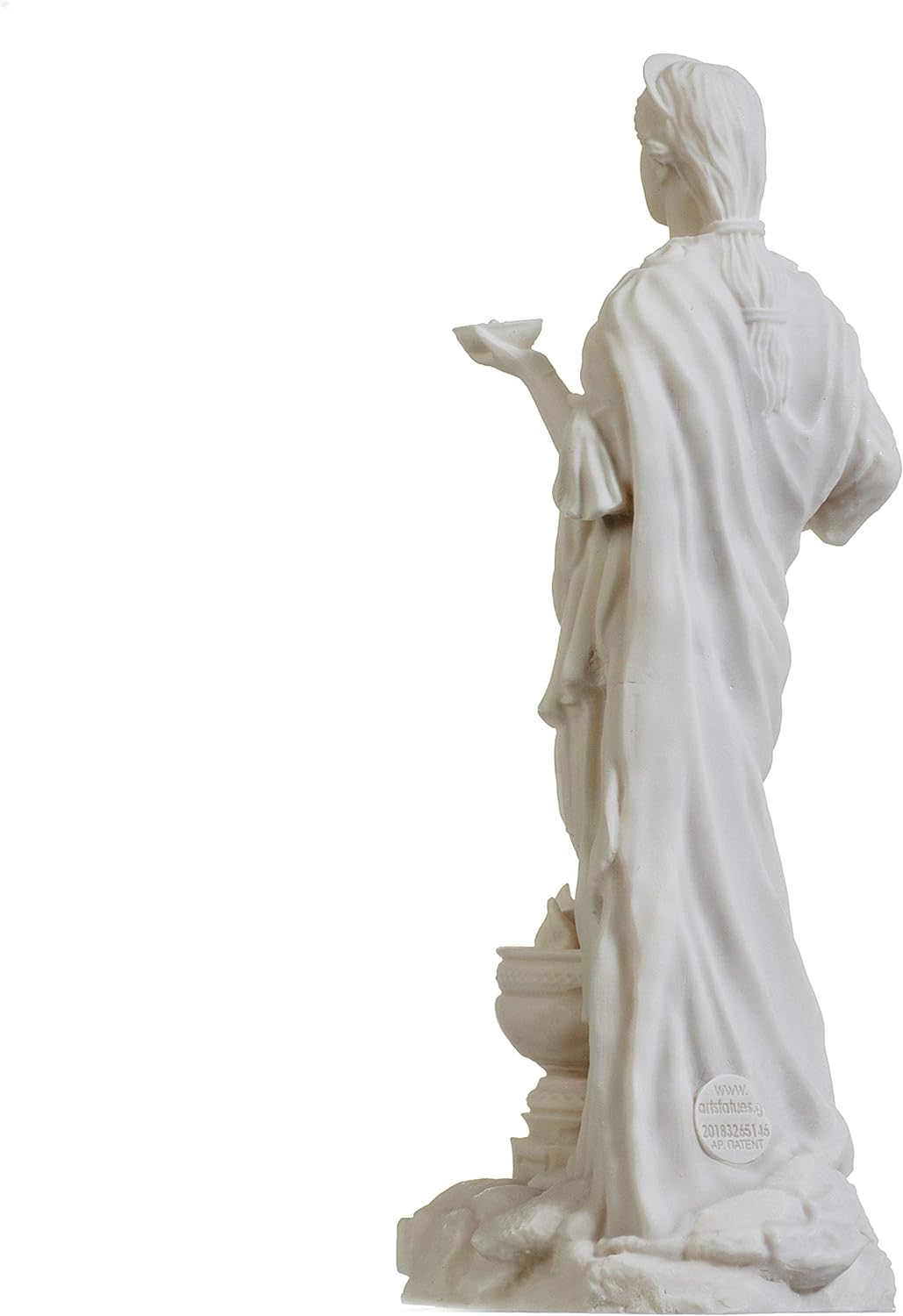 BEAUTIFUL GREEK STATUES Hestia Göttin of The Hearth, Home Family, and The State Alabaster Statue, 22