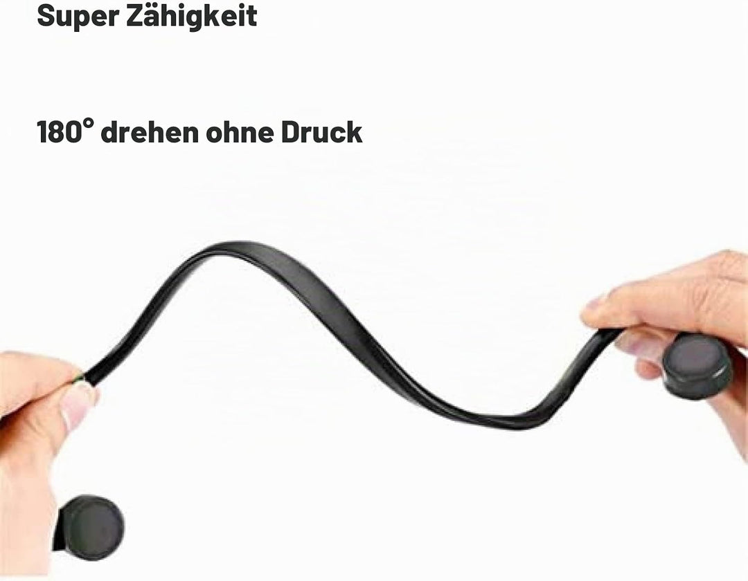 Knochenleitungs-Kopfhörer, Kopfhörer mit Kabel, 3,5 mm wasserdicht, Geräuschunterdrückung, Freisprec
