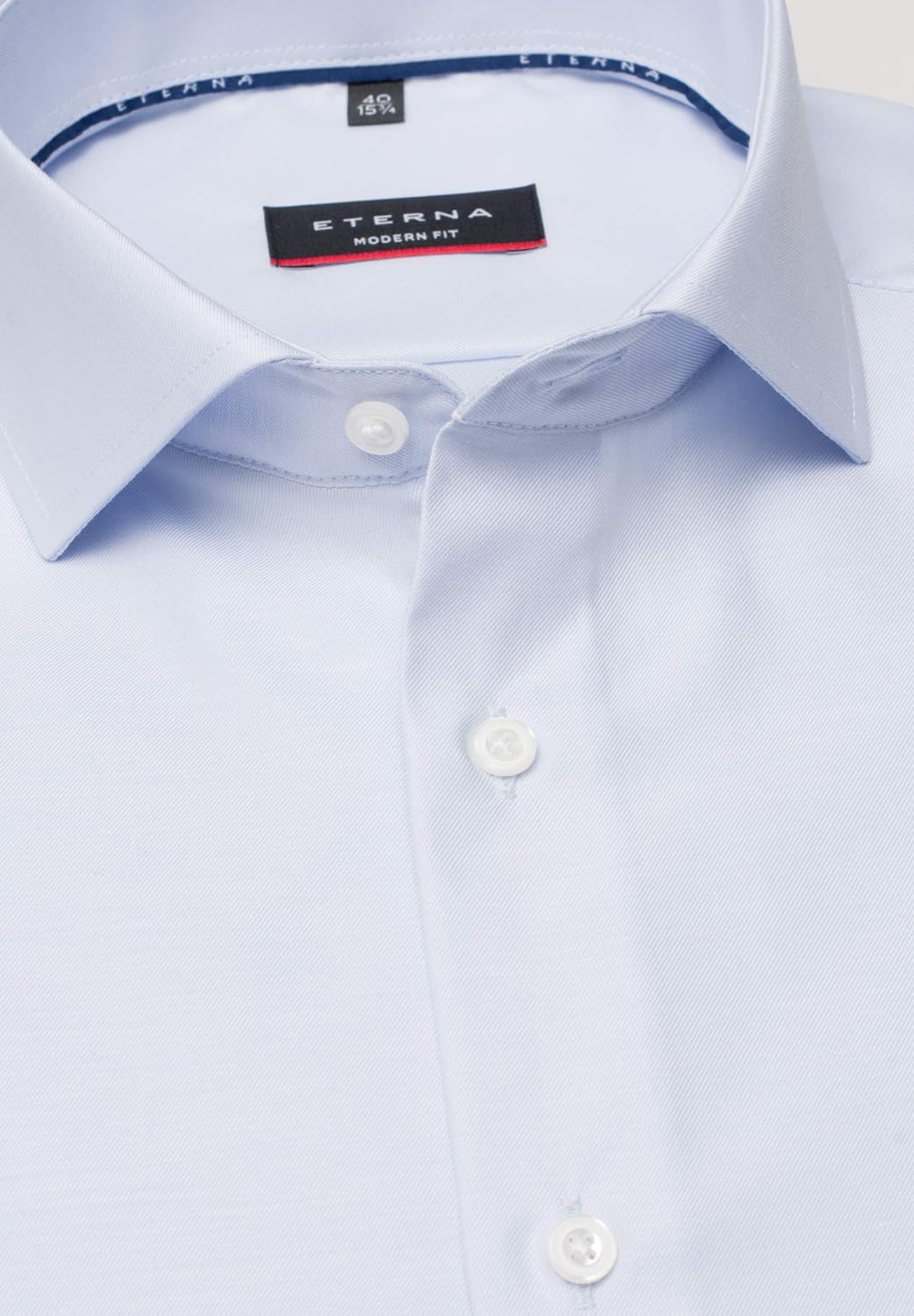 eterna Langarm Hemd Modern Fit Twill unifarben