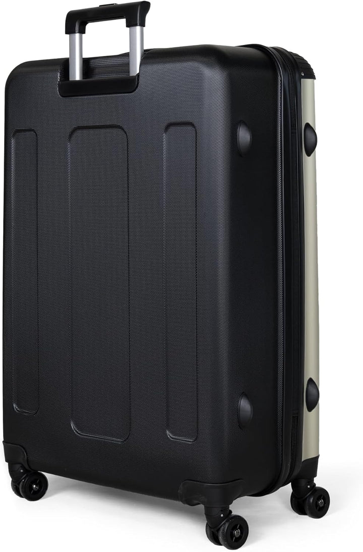 NoBoringSuitcases.com® Koffer XL Gross 77x51.5x28 cm Hartschale Reisekoffer 4 Rollen Leicht Koffer T
