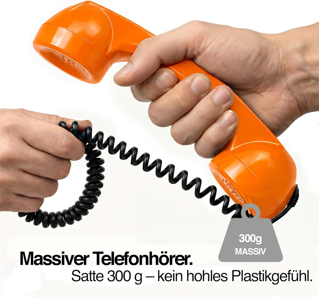 Opis 60s Micro - Retro Handyhörer für Android Smartphones, Tablets, Notebooks und Handys in der Form