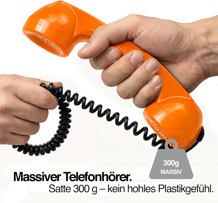 Opis 60s Micro - Retro Handyhörer für Android Smartphones, Tablets, Notebooks und Handys in der Form
