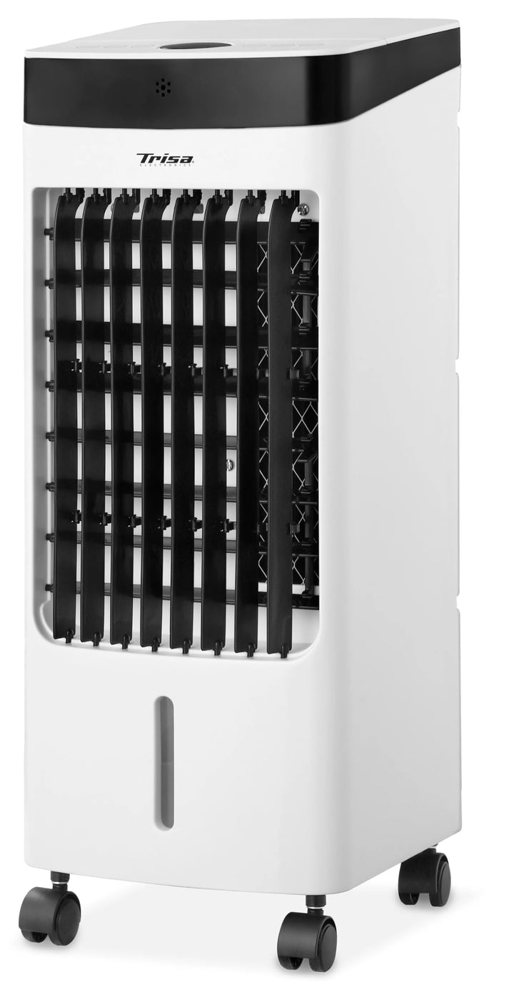 Trisa Turmventilator mit Wasserkühlung 4L - Fernbedienung, Luftkühler für Eis & Wasser, 6h Timer, Os