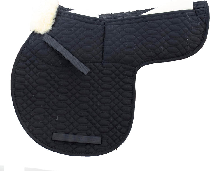 Engel Reitsport Satteldecke SADEK1AP Lammfell &amp; Baumwollsteppstoff, Fell in Sattellage, Fellkranz vo
