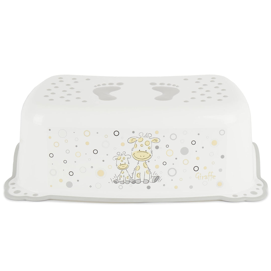 Bieco Kinder Tritthocker Giraffe, Anti Rutsch Funktion | einstufig Höhe 14cm | Grösse 42x28cm | Trit