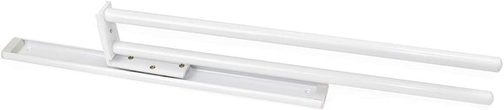 Emuca - Ausziehbarer Handtuchhalter mit 2 Armig, handtuchauszug küche oder bad aus weissem Aluminium