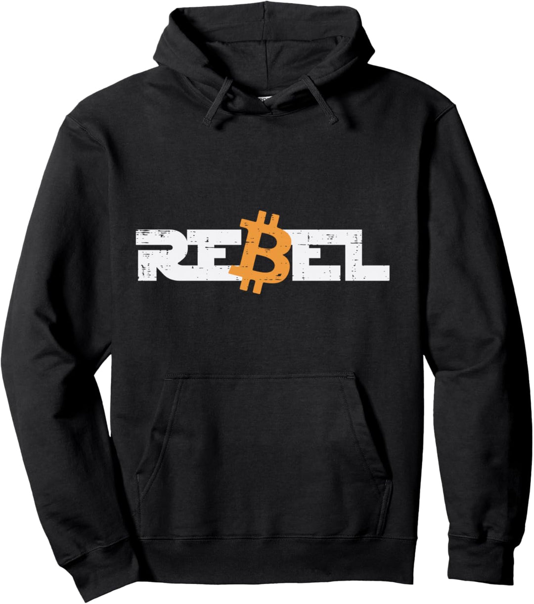 Rebel Bitcoin Crypto Cryptowährung Trader Miner Männer Frauen Pullover Hoodie