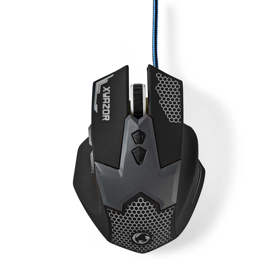 NEDIS Gaming Mouse - Verdrahtet - 800/1200 / 1600/2400 DPI - Einstellbar DPI - Anzahl Knöpfe: 7 - Re