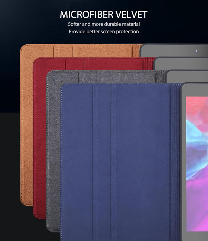 Gexmil Hülle für iPad 9./8./7. Generation 2021/2020/2019 10,2 Zoll Echt Leder Hülle Anti-Fingerabdru