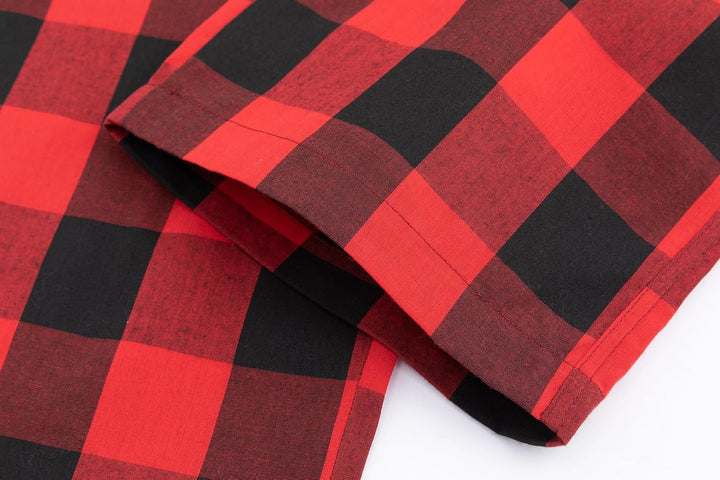 JupiterSecret Pyjamahose für Herren, lang, lässig, für Zuhause, kariert, für Herren, 3 Stück 3 Pack-