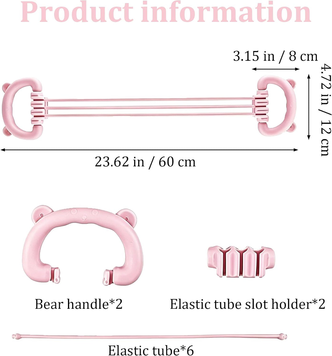 DHER Widerstandsband Mit Bequemer Verstellbarer Expander Fitnessband 6 Stufen Yoga Pilates Widerstan
