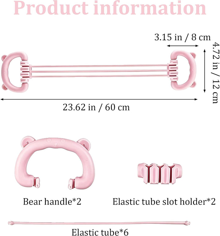 DHER Widerstandsband Mit Bequemer Verstellbarer Expander Fitnessband 6 Stufen Yoga Pilates Widerstan