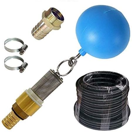 SAUGSCHLAUCH SET für HAUSWASSERWERK KREISELPUMPE JETPUMPE SCHWIMMENDE ENTNAHME Ansaug Set 4 mit 25m