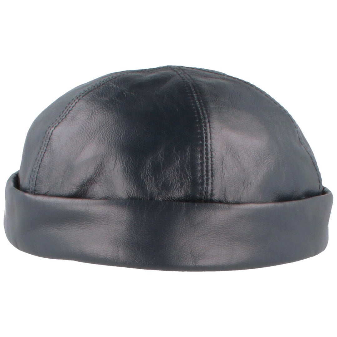 Bullani Docker-Cap Dockermütze Seemannsmütze aus 100% Leder – Made IN Germany – Bequem & Hautverträg
