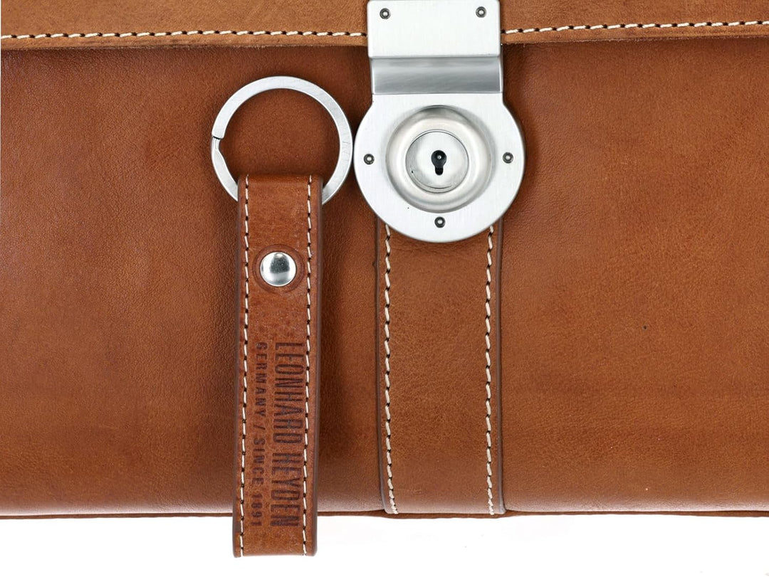 Leonhard Heyden Bergamo Umhängetasche 38 cm Hellbraun Light Brown, Light Brown