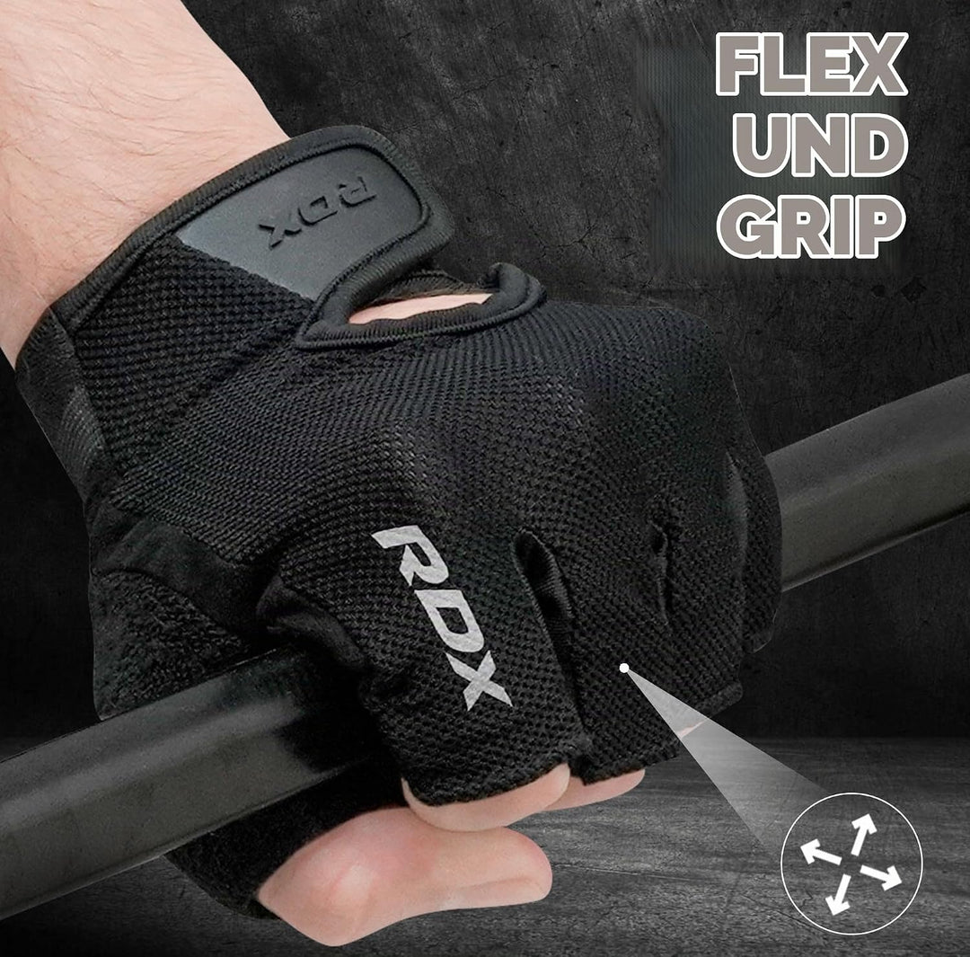 RDX Fitness Handschuhe Herren Damen, Trainingshandschuhe Krafttraining Anti-Rutsch Gewichtheber Hand