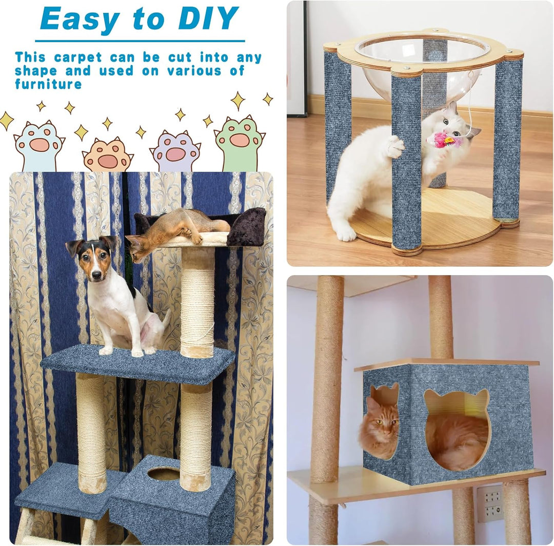 300cm×40cm Kratzmatte Katze Selbstklebend, Kratzschutz Sofa Katze, Trimmbare DIY Katzen Kratzmatte m
