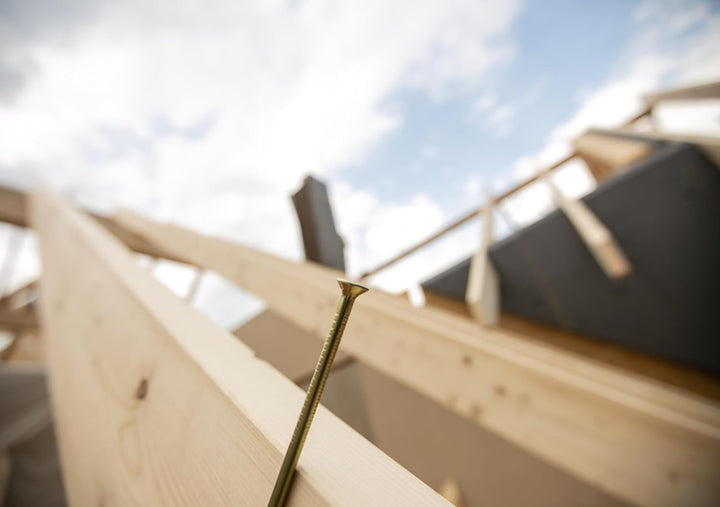 KLIMAS Holzschrauben Torx Spanplattenschrauben Gelb - Senkkopfschrauben - Terrasenschrauben - Univer
