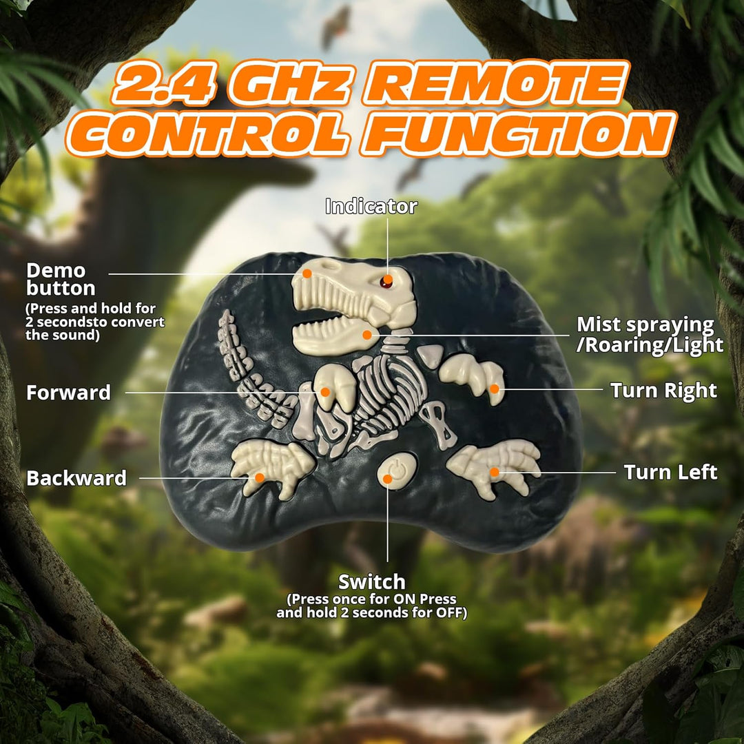 Technock Wiederaufladbares Ferngesteuertes Dinosaurier Spielzeug, Grosser T-Rex Roboter mit 2.4GHz F