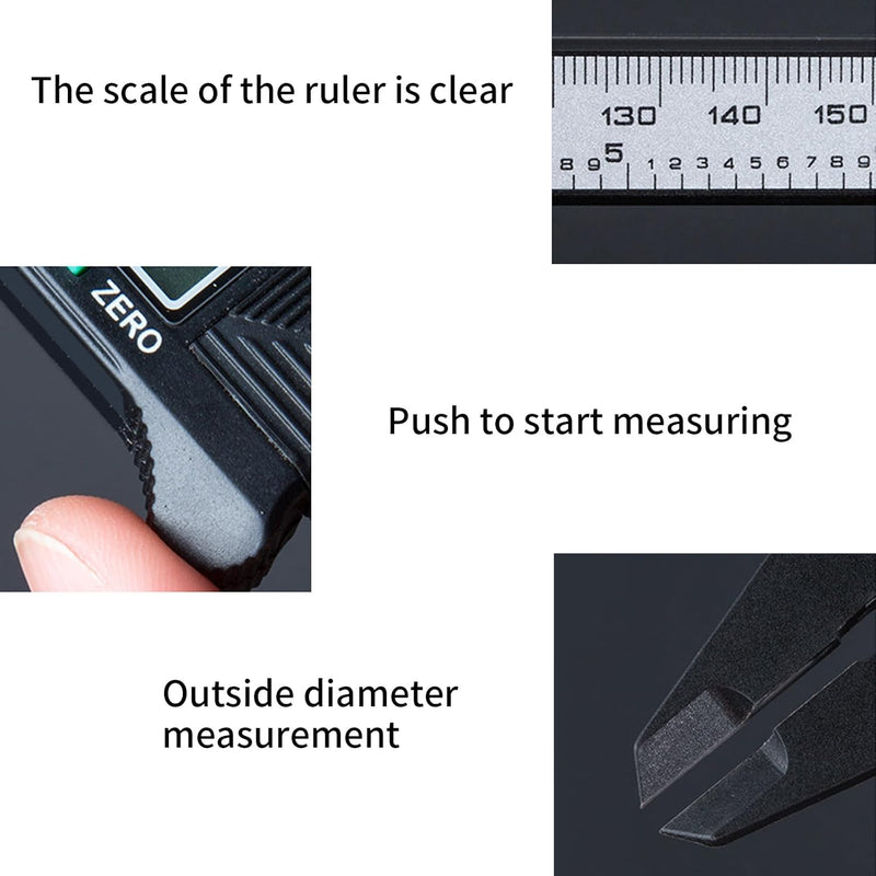 Elektronischer digitaler Messschieber, digitaler Messschieber mit langem Backenmesswerkzeug 0,1 mm m