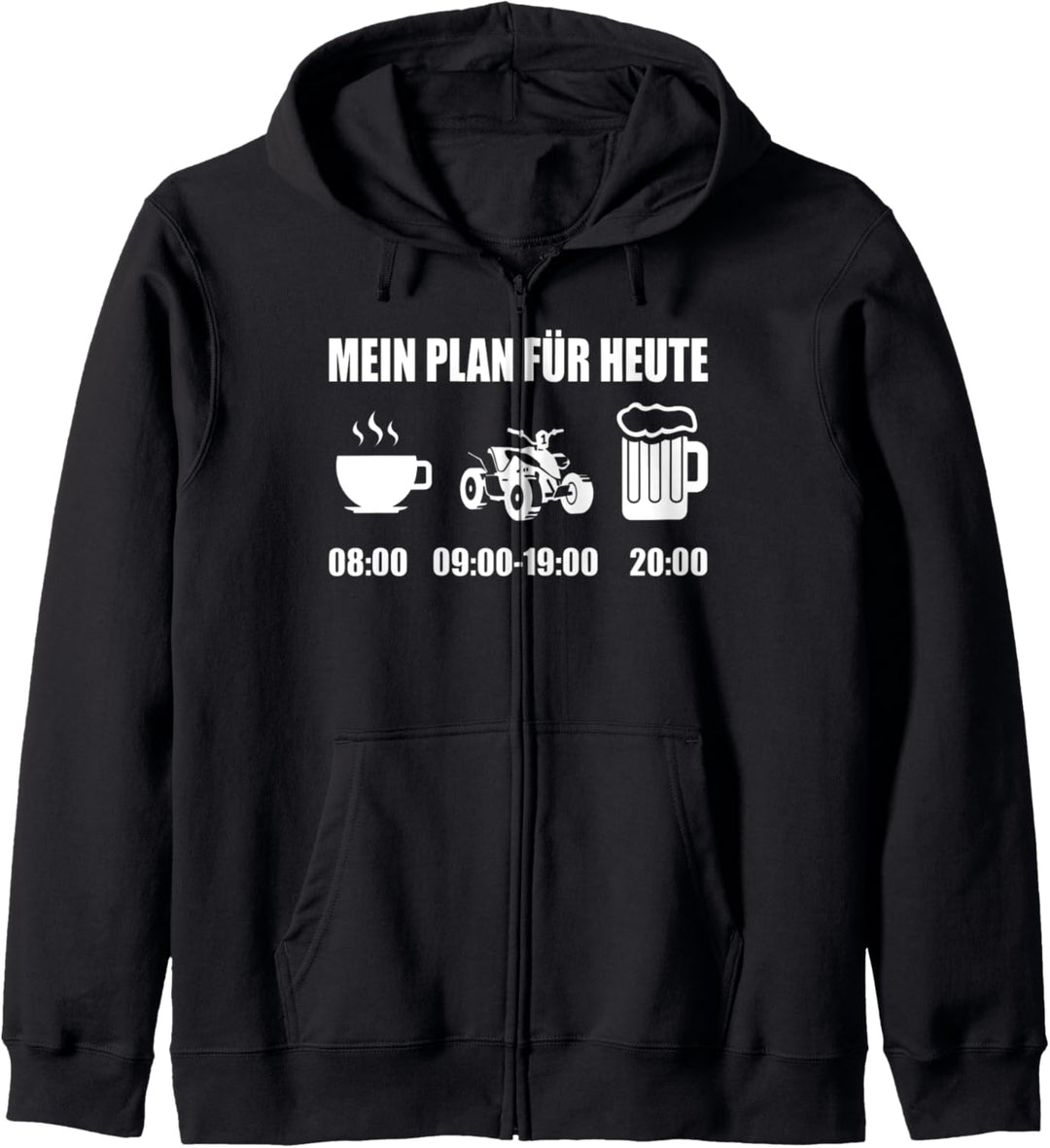 Plan Für Heute Quad Fahren Quad ATV Quad Zubehör Motorrad Kapuzenjacke