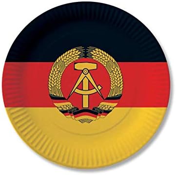 HHO Nostalgie Ostalgie DDR Party-Set 40tlg. für 10 Gäste : Becher Teller Servietten