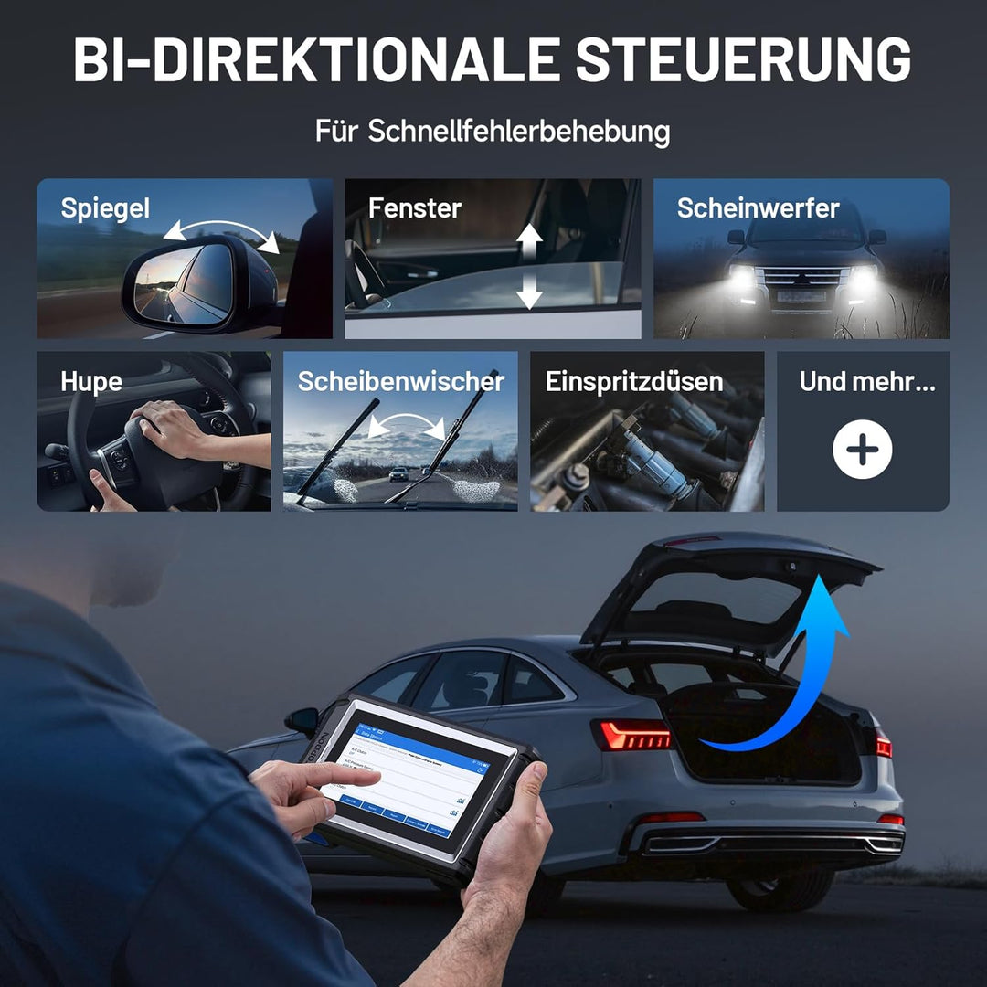 TOPDON ArtiDiag800 BT - OBD2 Batteriebetrieben Diagnosegerät für alle Fahrzeuge, KFZ mit Full System