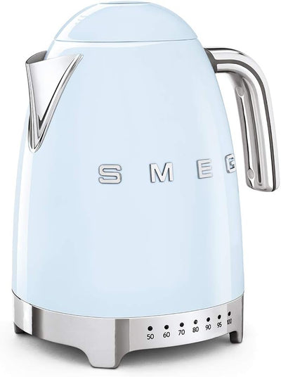 Smeg KLF04PBEU Wasserkocher, 2400, 1.7 liters, Pastellblau Single, Single