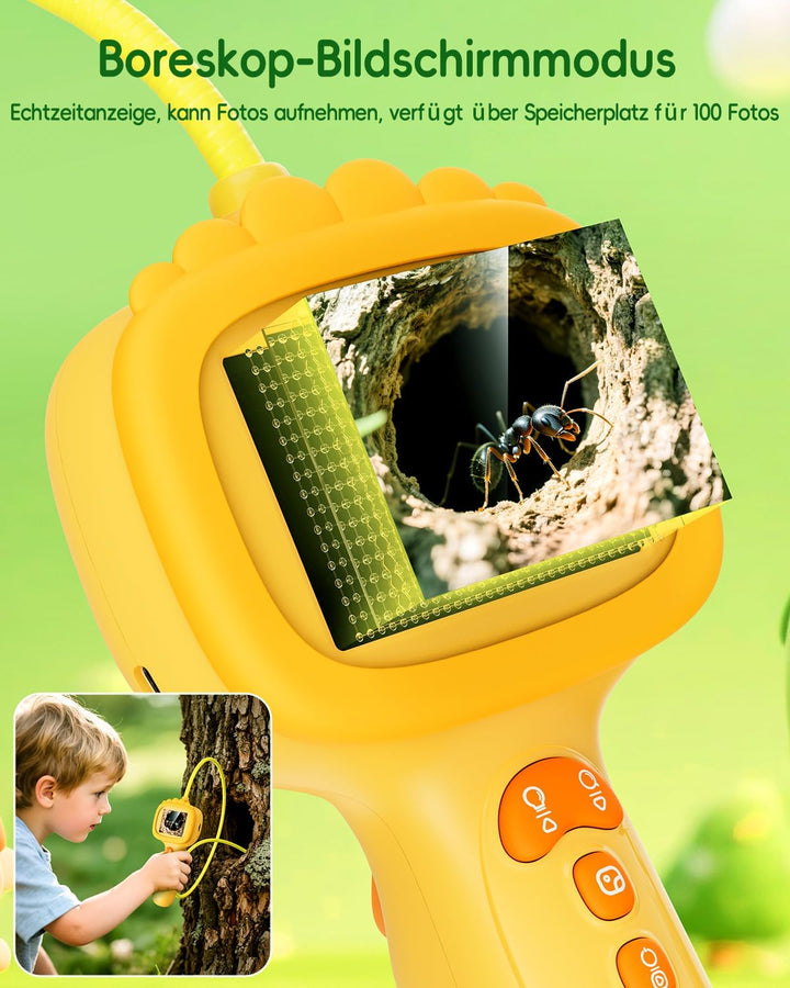 Endoskopkamera für Kinder, Ashfly 1080P Kinder Kamera, STEM Spielzeug für Outdoor Garten Camping Nat
